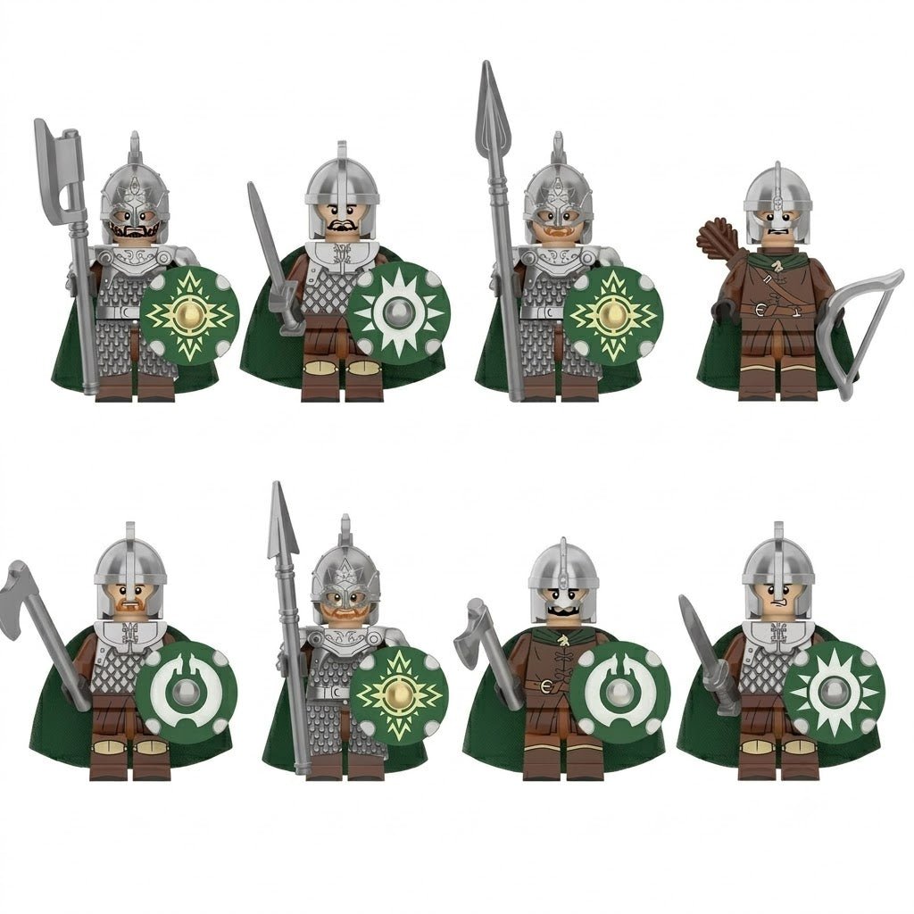 Green Cape Warrior Army Set - Brick BrosKnights