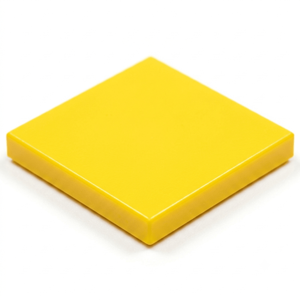 2x2 smooth flat tiles Yellow