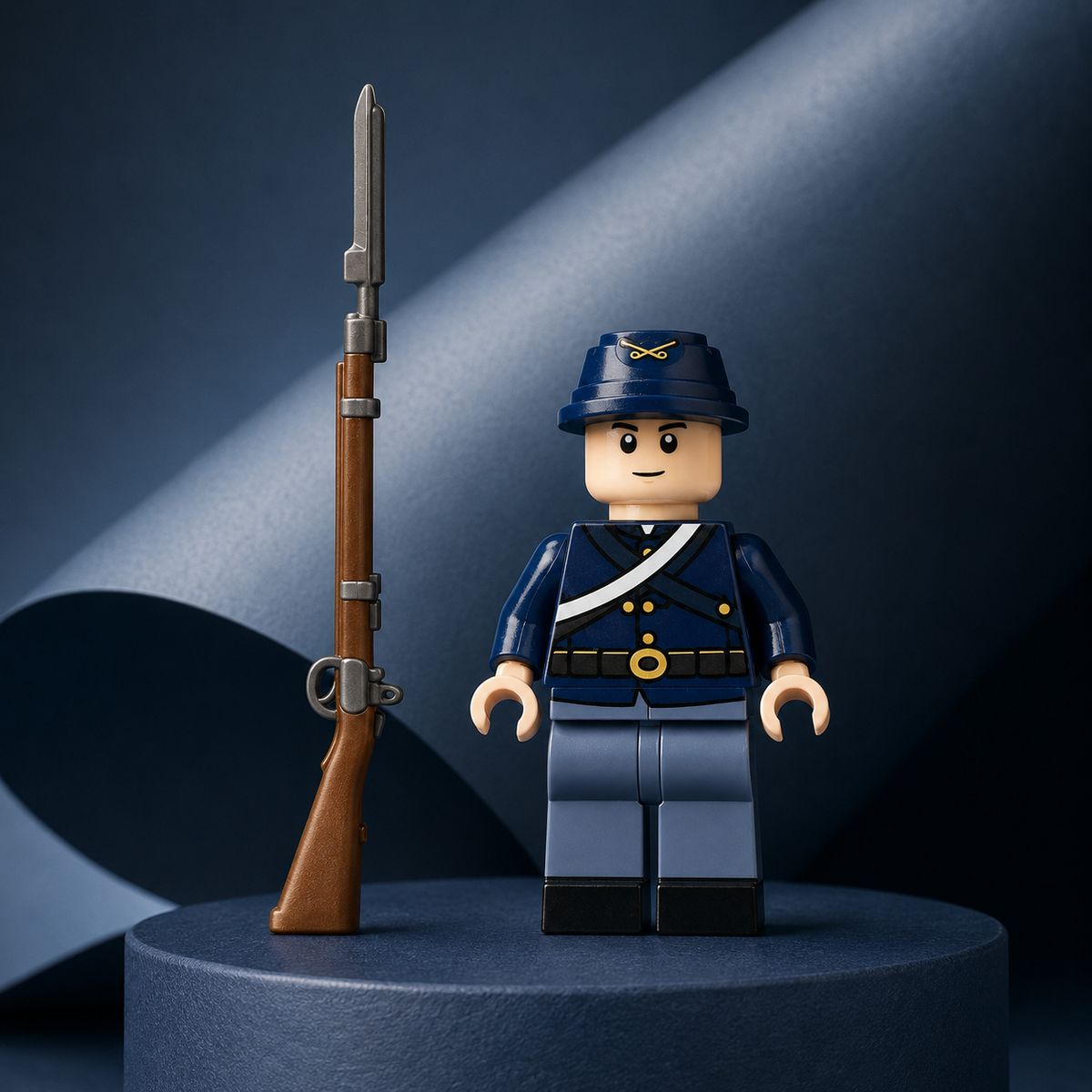 N417 Blue Union Rifleman side view