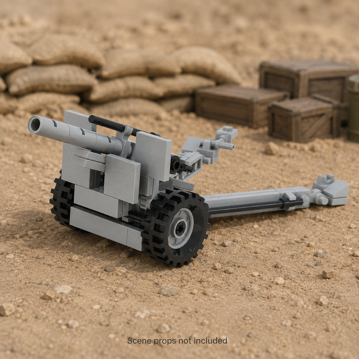 Field Howitzer, Shield Front in a battle scene; scene props not included