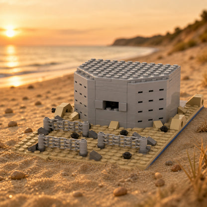 Beach Bunker Sand in a sunset coast scene; scene props not included