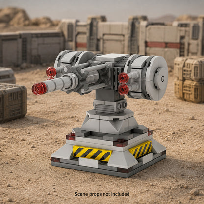 Close-In Defense Turret in a battle scene; scene props not included