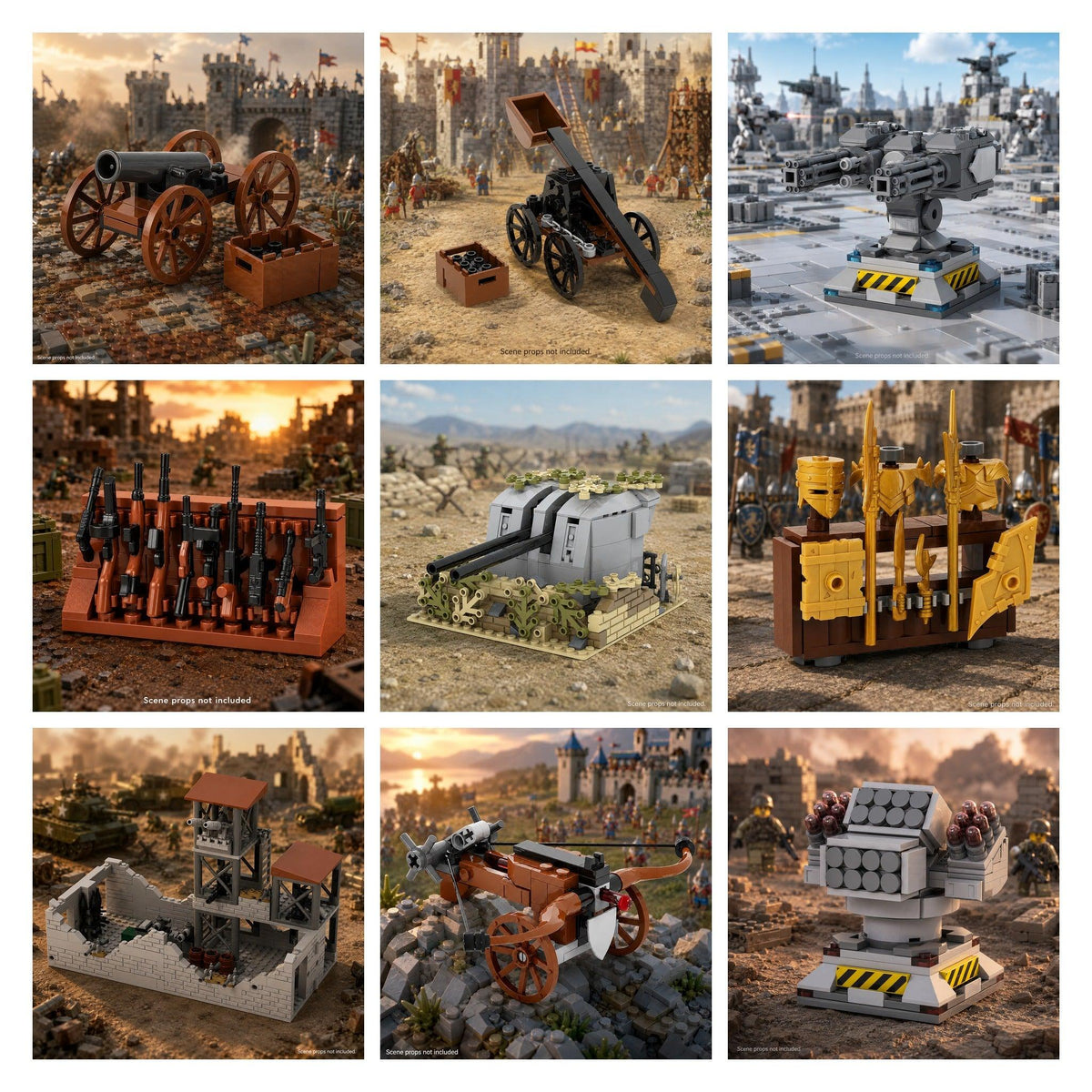 MOC Build Kits | Castles, Vehicles, Siege Engines & Battlefields - Brick BrosMOC