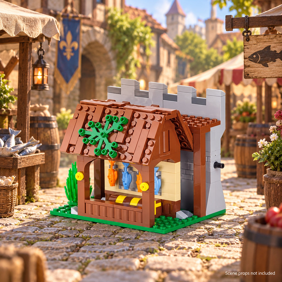 Medieval Village & Market Building Build Kits - Brick BrosMOC