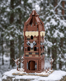 Timber Guard Tower with Crossed Axes - Brick BrosMOC
