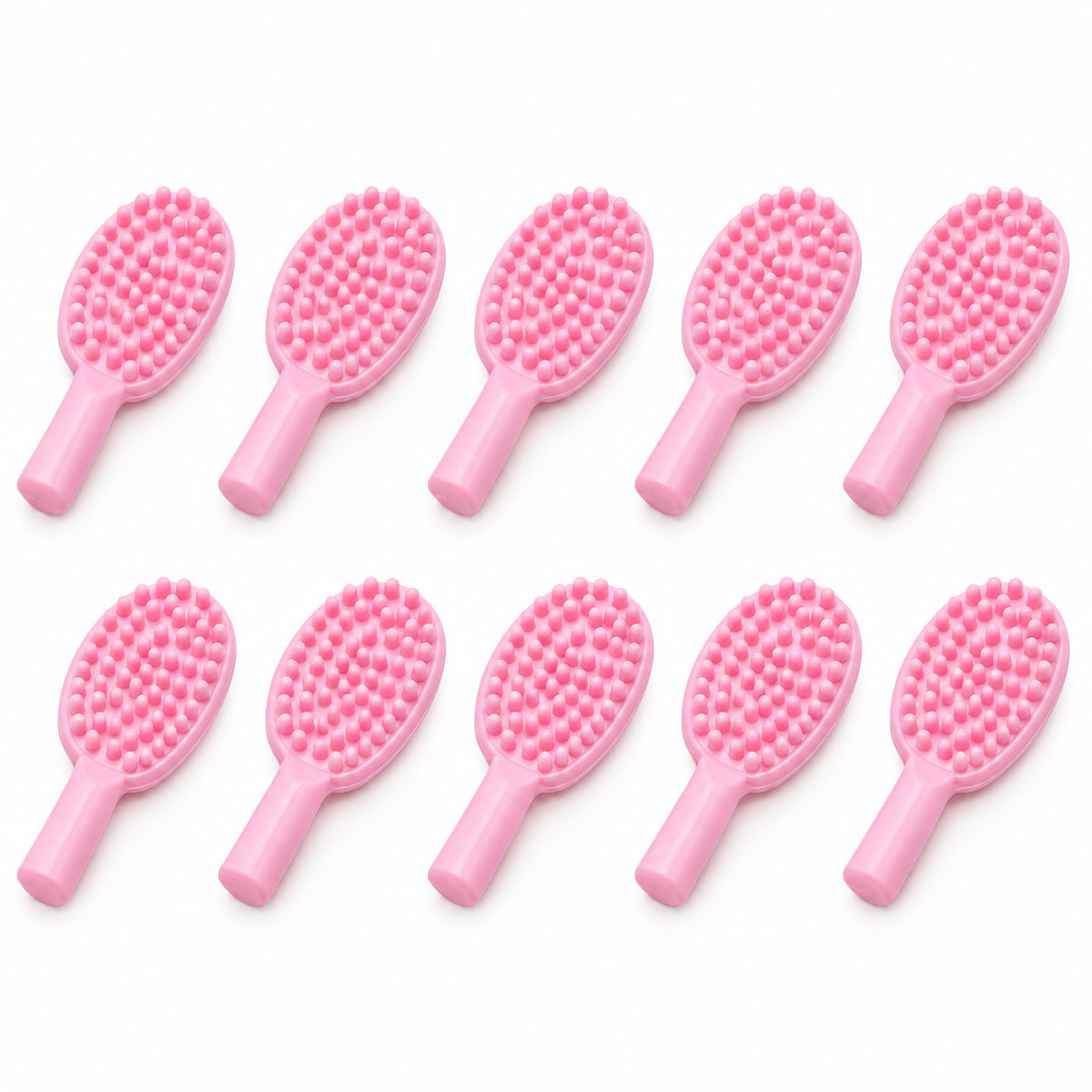 Pink Hair Brush 10-piece pack, ten brushes