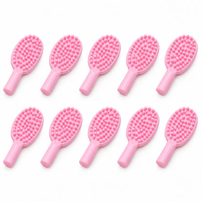 Pink Hair Brush 10-piece pack, ten brushes