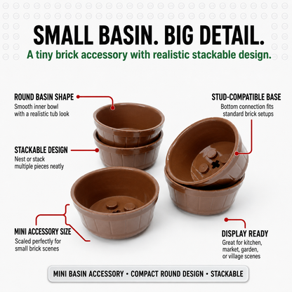 Brown Mini Basin Accessory Minifigure