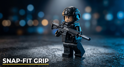 BrickBros Military Weapons Pack — Assault Rifle, Combat Pistol, Drone Unit & Remote