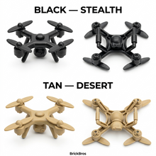 BrickBros Quadcopter Drone Minifigure Accessory — Black & Tan | 2 Colors
