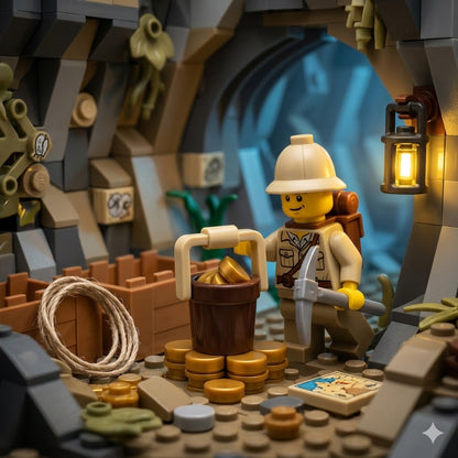 Brown Bucket Accessory Minifigure