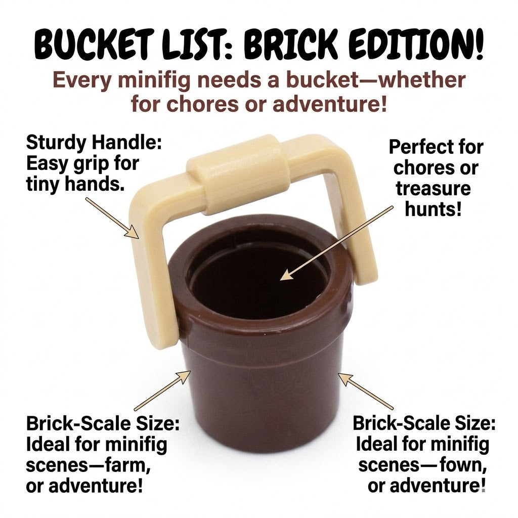 Brown Bucket Accessory Minifigure
