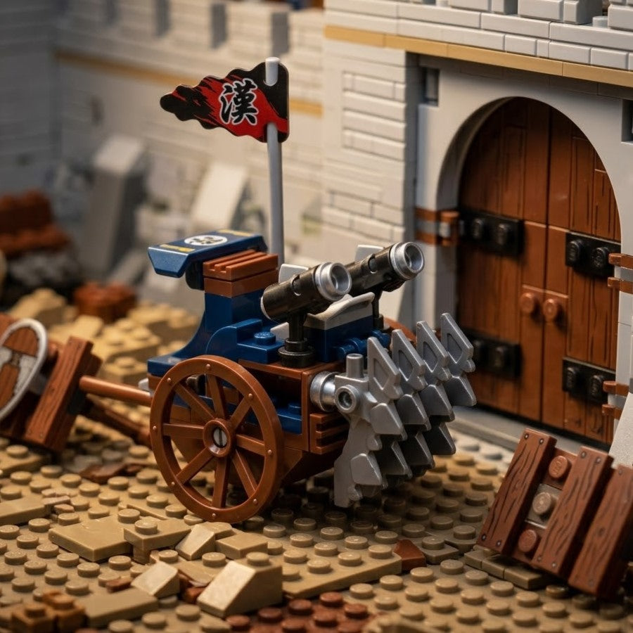 Medieval Siege Cart Building Brick Set