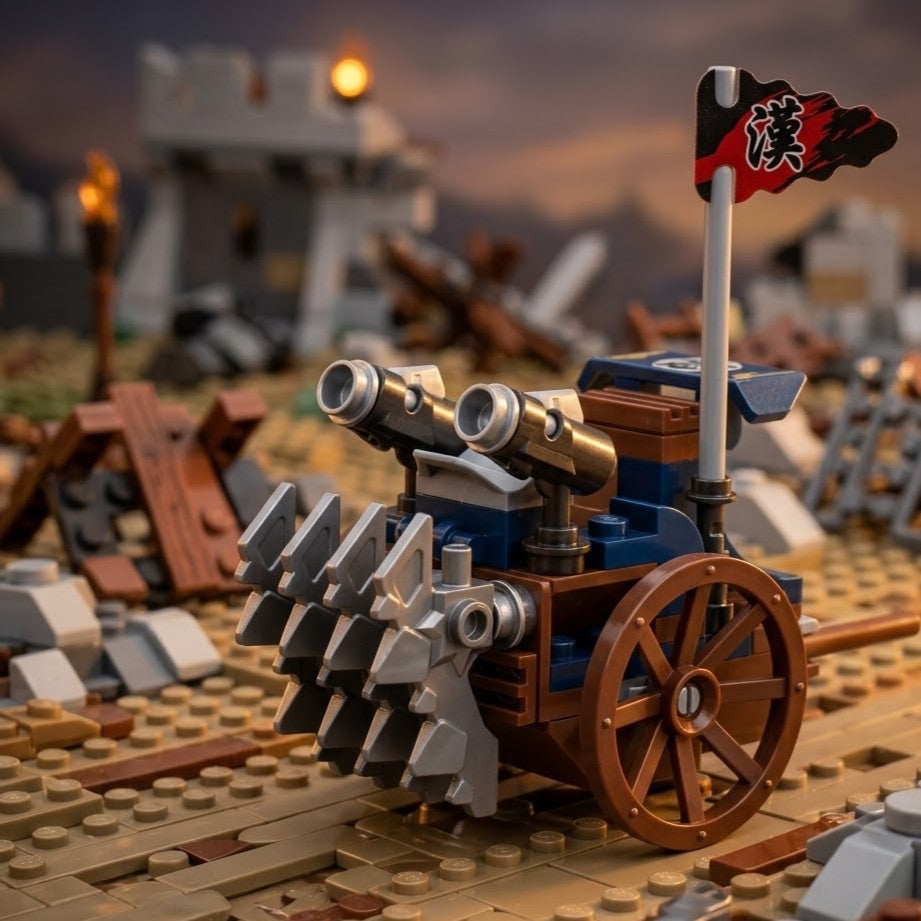 Medieval Siege Cart Building Brick Set