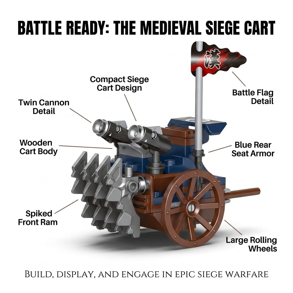 Medieval Siege Cart Building Brick Set
