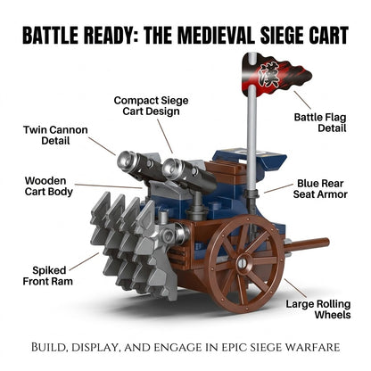 Medieval Siege Cart Building Brick Set