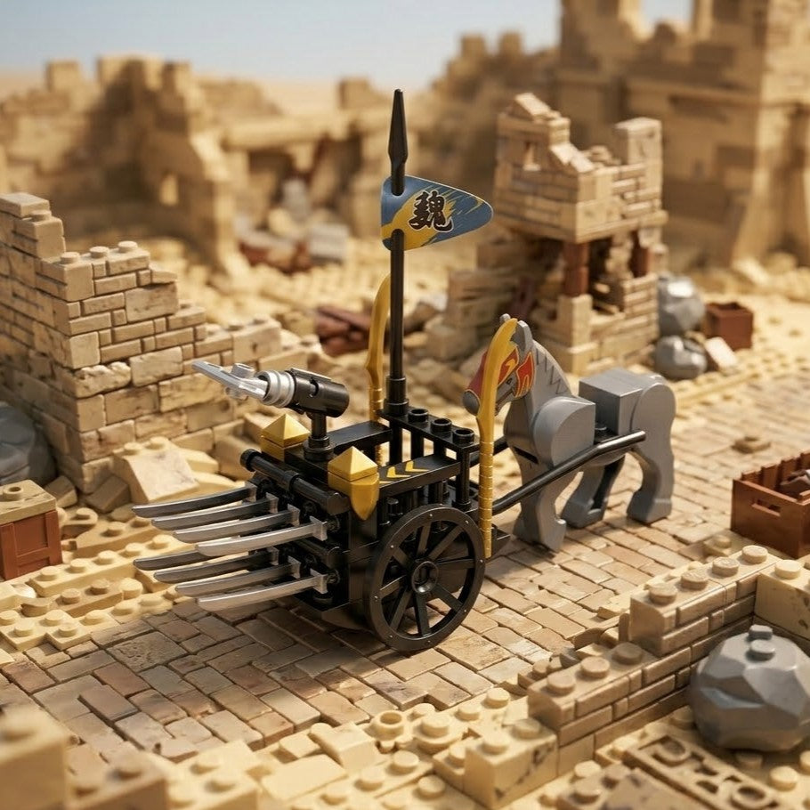 Siege Ready Ancient War Chariot Building Brick Set