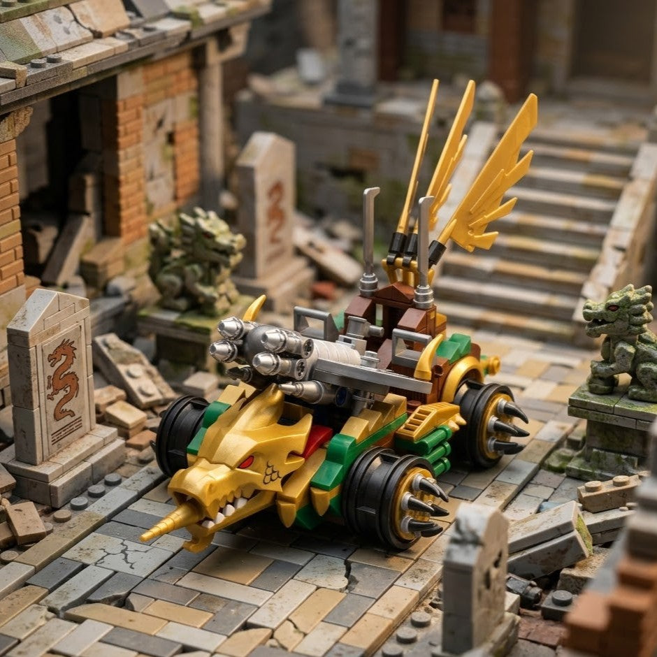 Dragon's Force Heavy Siege Vehicle Building Brick Set