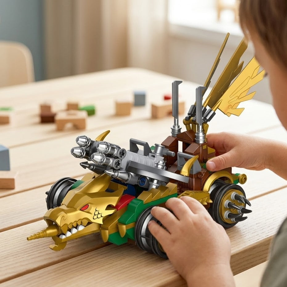 Dragon's Force Heavy Siege Vehicle Building Brick Set