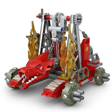 Red Dragon's Siege Power Ultimate Brick Engine Building Set