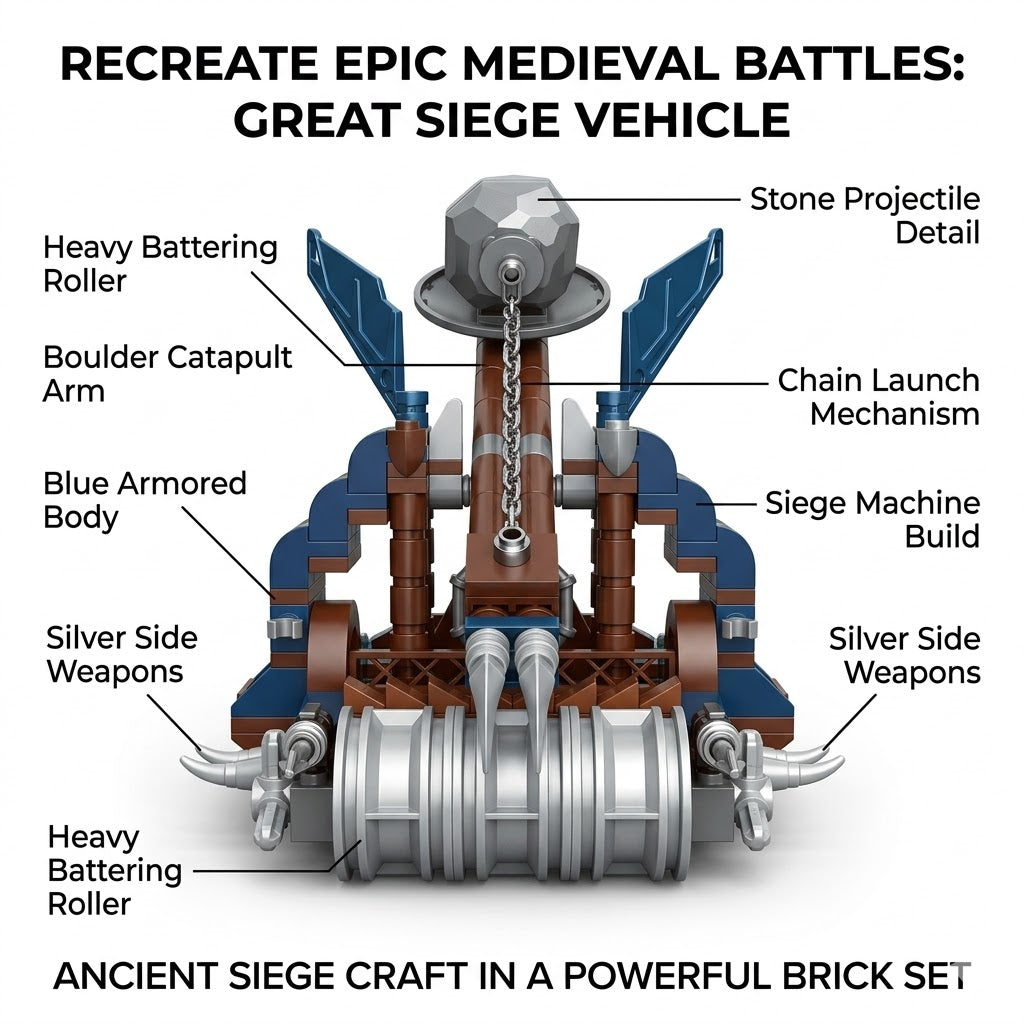 Great Siege Vehicle Building Brick Set