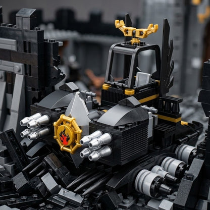 Black & Gold Heavy Assault Battle Vehicle Building Brick Set