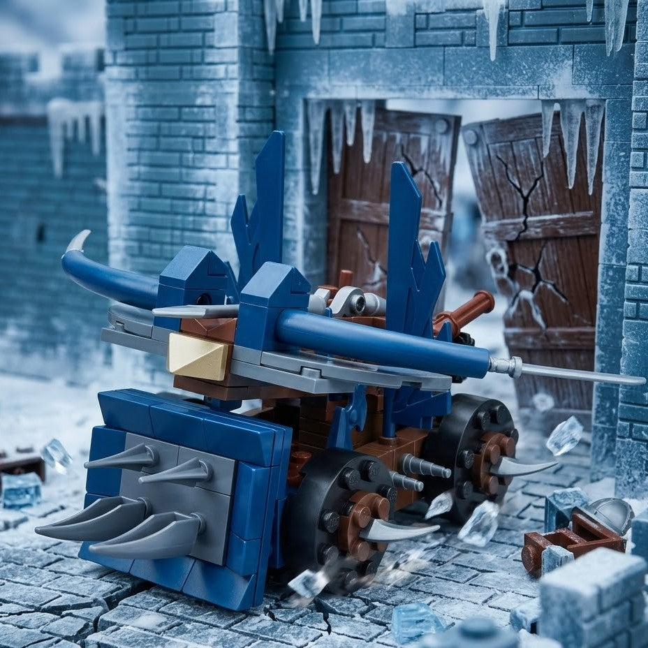 Premium Ancient Siege Chariot Building Brick Set