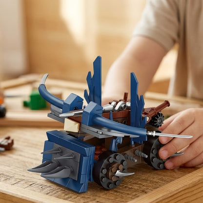 Premium Ancient Siege Chariot Building Brick Set