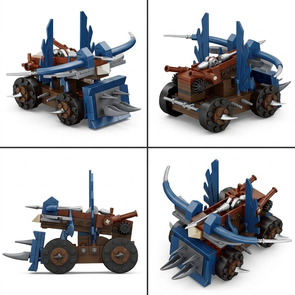 Premium Ancient Siege Chariot Building Brick Set