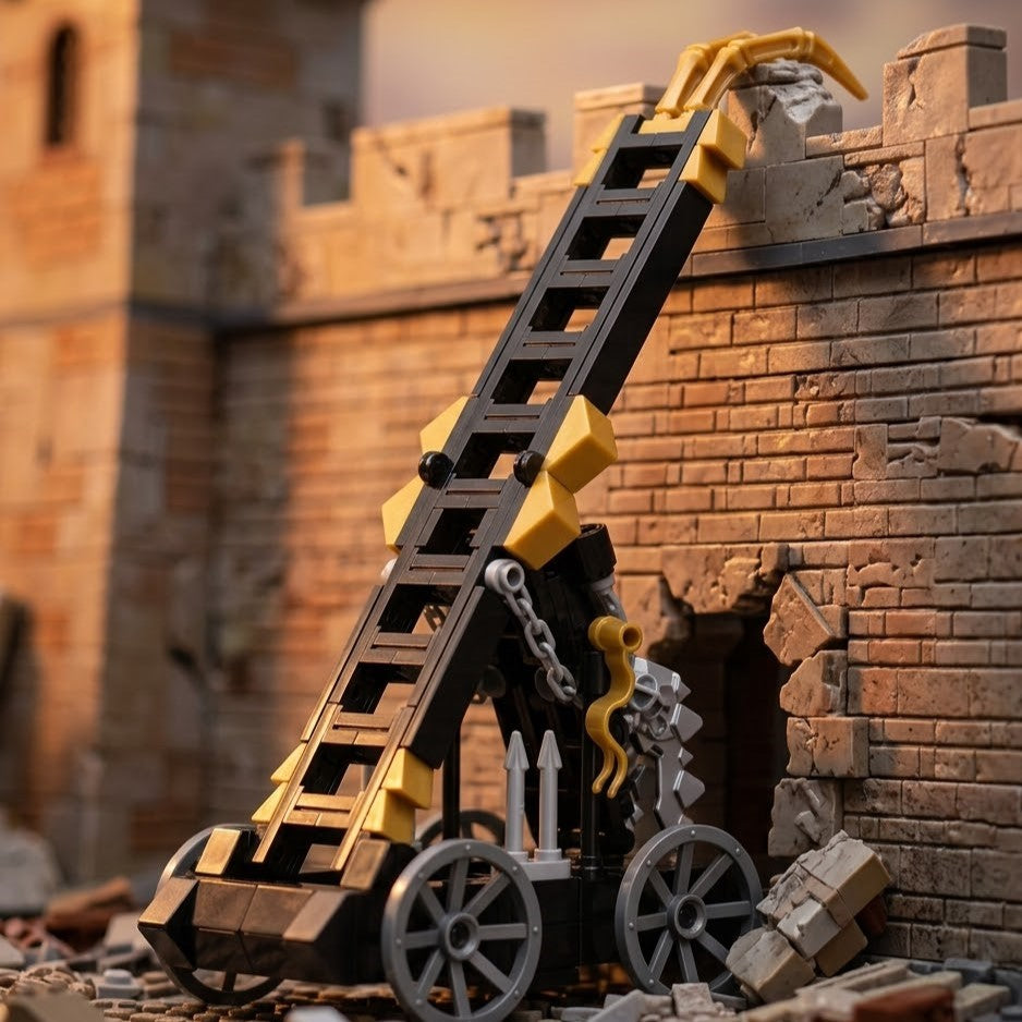 Premium Ancient Siege Ladder Building Brick Set
