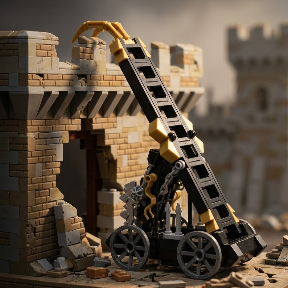 Premium Ancient Siege Ladder Building Brick Set