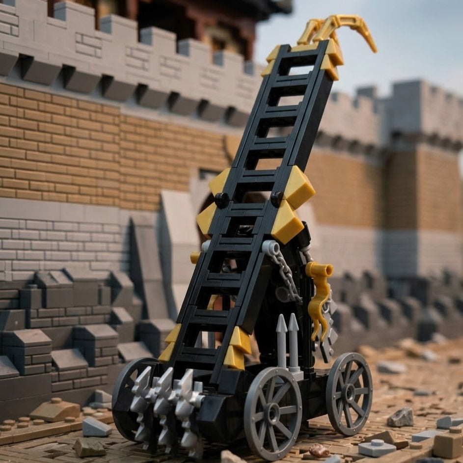 Premium Ancient Siege Ladder Building Brick Set