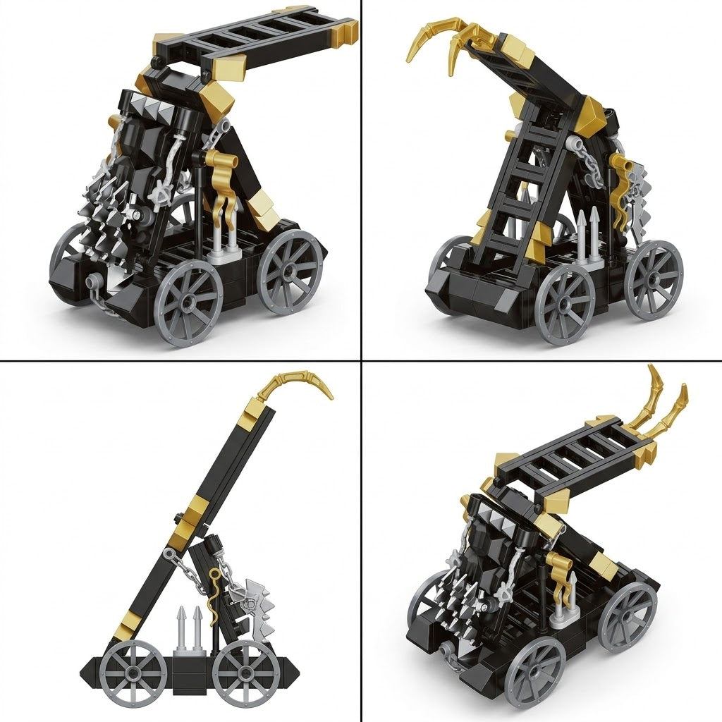 Premium Ancient Siege Ladder Building Brick Set