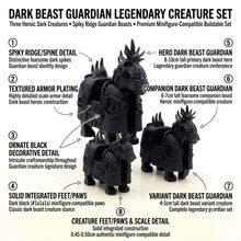 Black Armored Warhorse Minifigure Accessory