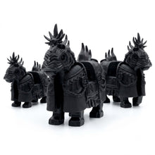 Black Armored Warhorse Minifigure Accessory