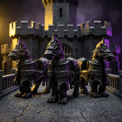 Black Armored Warhorse Minifigure Accessory II