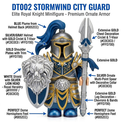 Stormwind City Guard Elite Royal Knight Collectible Minifigure