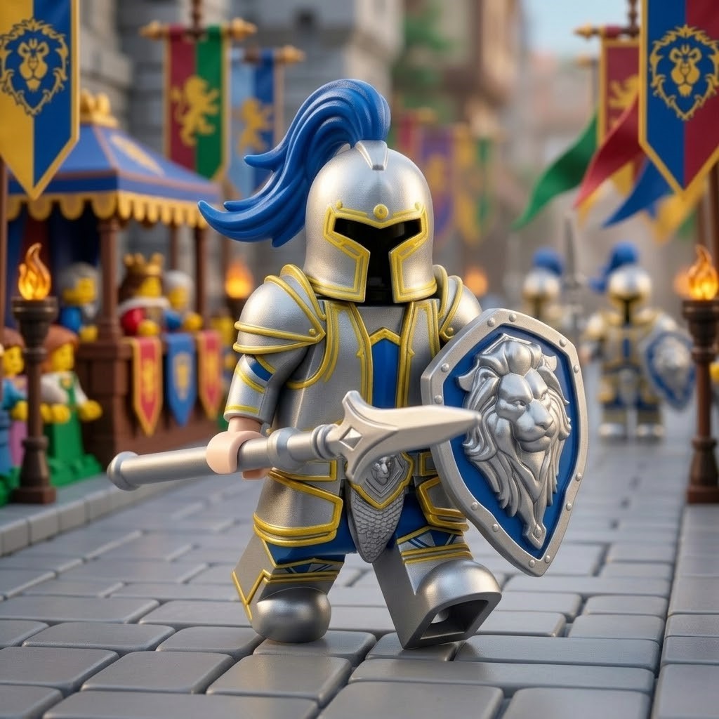 Stormwind City Guard Elite Royal Knight II Collectible Minifigure
