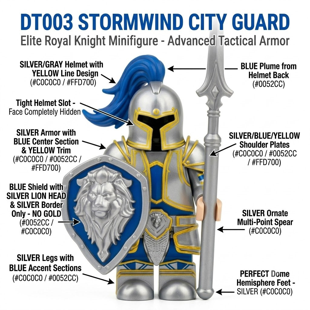Stormwind City Guard Elite Royal Knight II Collectible Minifigure
