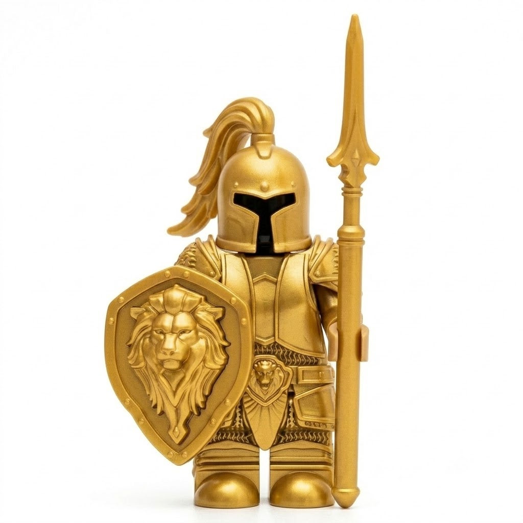 Stormwind City Guard Elite Yellow Gold Knight Collectible Minifigure