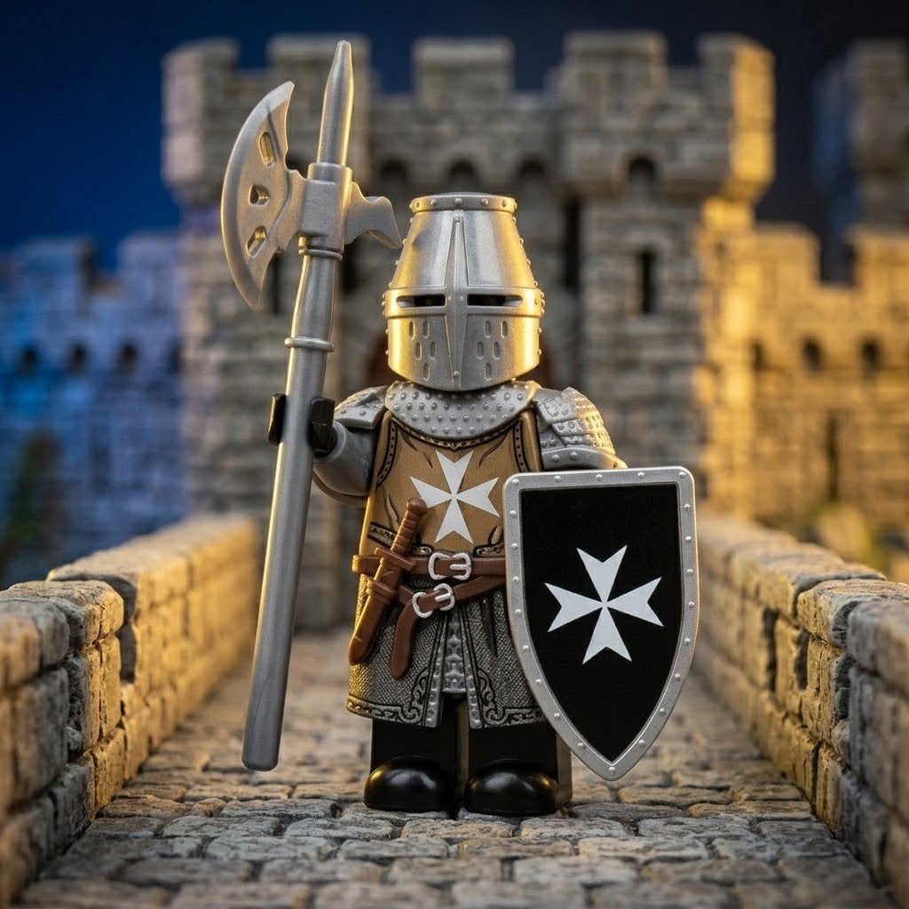 Black Hospitaller Knight Collectible Minifigure