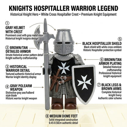 Black Hospitaller Knight Collectible Minifigure