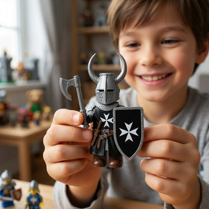 Black Horned Hospitaller Axeman Collectible Minifigure