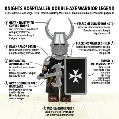 Black Horned Hospitaller Axeman Collectible Minifigure