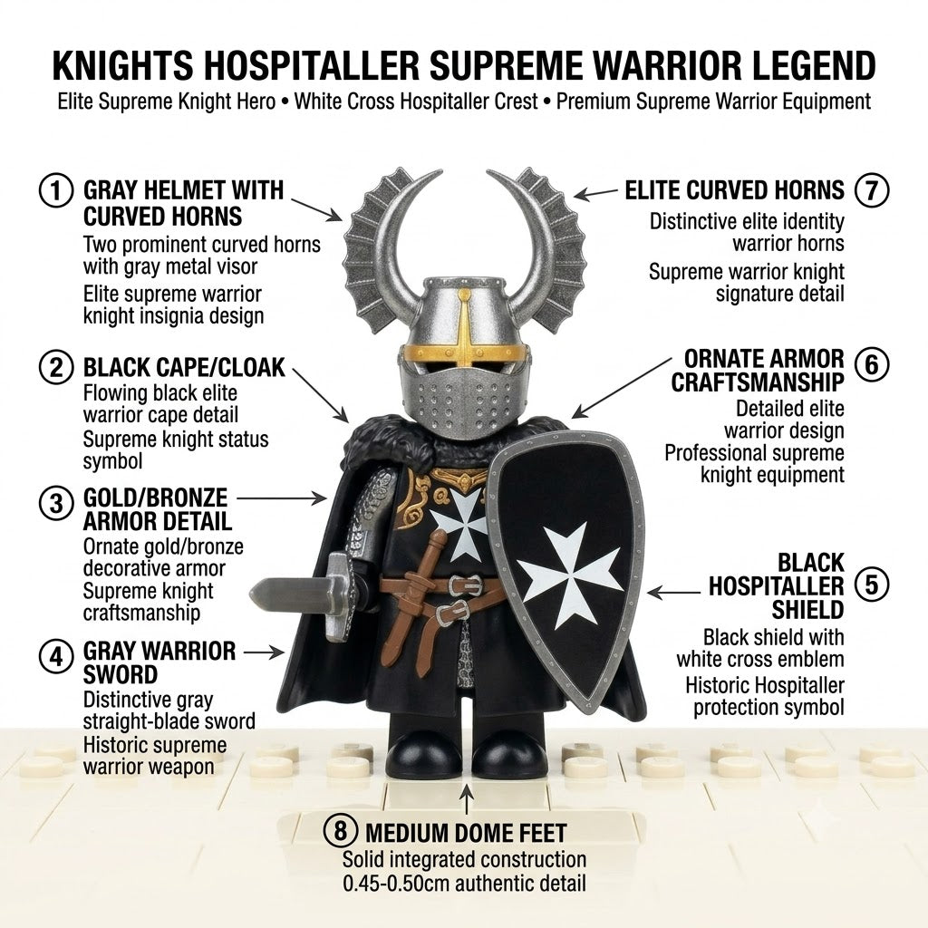 Black Winged Hospitaller Commander Collectible Minifigure