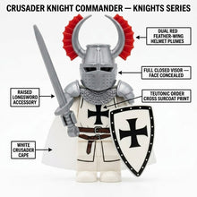 White Red-Plumed Teutonic Knight Collectible Minifigure