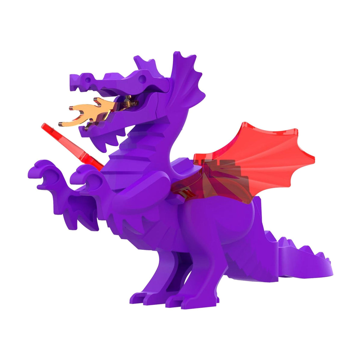 Violet Dragon - Fire Wing Dragon - Brick Bros