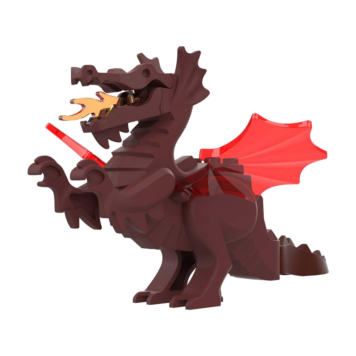 Earth Brown Dragon - Fire Wing Dragon - Brick Bros