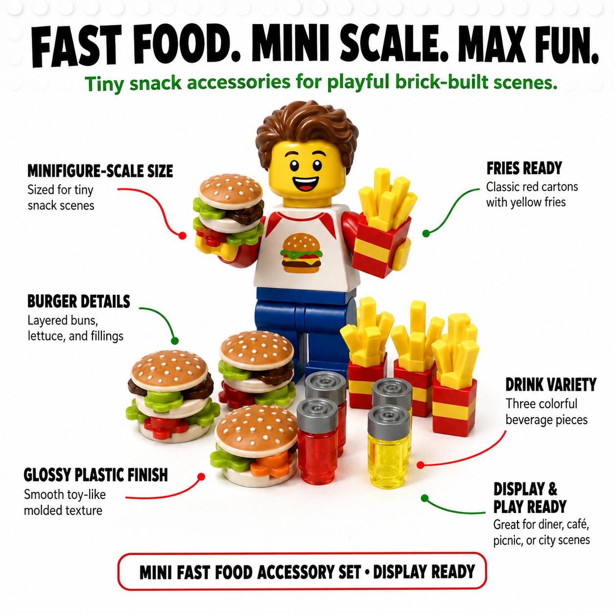 Mini Fast Food Accessory Minifigure