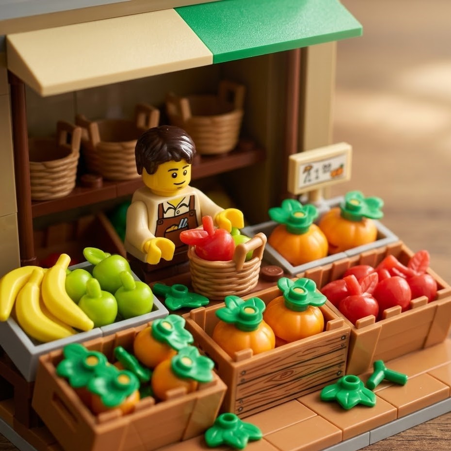 Mixed Mini Fruit Accessory Minifigure